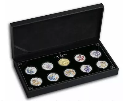 2024 Australia Lunar Series III Year Of The Dragon 1/2 Oz Silver 10 Coin Set • $480