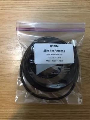 Slim Jim Antenna 2 Meter 70Cm VHF/UHF New Dual Band K5BJM  Base Or Portable • $38.95