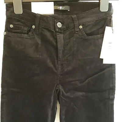 7 For All Mankind Skinny Velvet High Waist Skinny Trousers Size 26****Ref V273 • £36.09