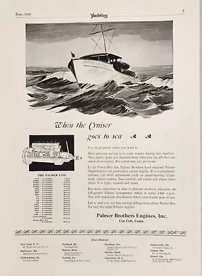 1928 Print Ad Palmer Brothers Power-Boy Six Marine Engines Cos CobConnecticut • $19.78