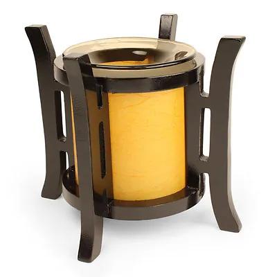 £24.75 • Buy Electric Oil Tart Burner LANTERN Anitque Bamboo LAMP 4 YANKEE CANDLE +++ FREE 
