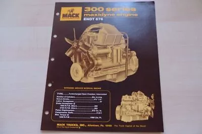 214812) Mack Truck - Maxidyne 300 Diesel - Brochure 03/1974 • $10.60