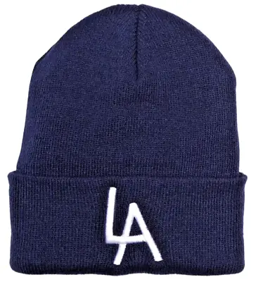 AMERICAN NEEDLE VINTAGE COLLECTION Los Angeles DODGERS Cuffed Beanie Navy -OSFA • $18.87