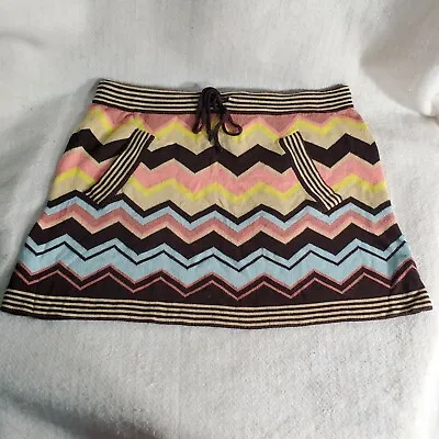 Missoni Target S Colore Chevron Stripe Sweater Mini Skirt Rayon Designer Autumn  • $19.95