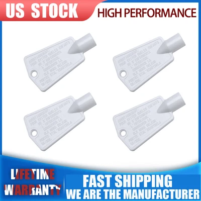 $5.99 • Buy 4X Frigidaire Freezer Door Lock Key Replacement For Whirlpool Kenmore 297147700