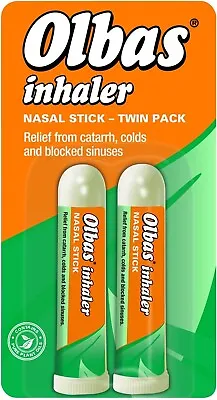 Olbas Nasal Inhaler Colds & Blocked Nasal Stick Relief From Catarrh Best Inhale • £4.20