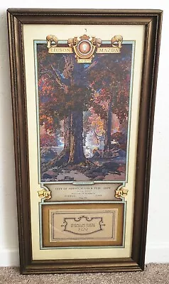 Maxfield Parrish Vintage Edison Mazda 1929 Golden Hours Calendar Complete Pad • $485