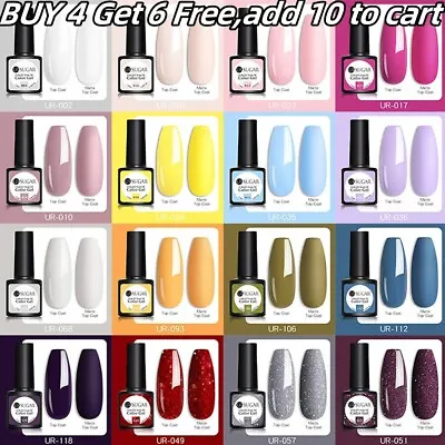 UR SUGAR 130 Colors Nail Gel Polish Soak Off UV LED Base Top Coat Nail Varnish • $5.27