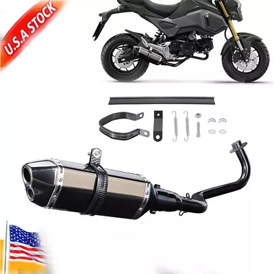 Motorcycle Exhaust System Low Mount Header Pipe For MSX 125 Grom 2013-2024 USA • $91.10