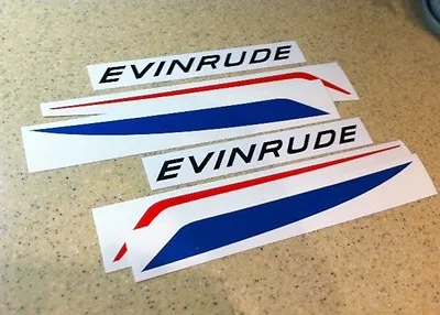 Evinrude Vintage Motor Decal Kit Fastwin Sportwin FREE SHIP + FREE Fish Decal! • $18