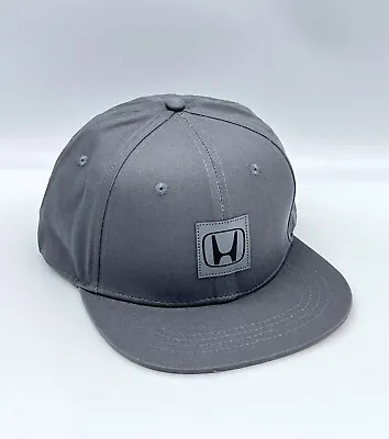 Official Honda Grey Flat Peak Cotton Snap Back Baseball Cap • £25.50