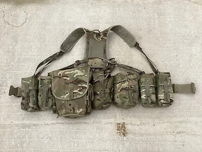 British Army Issue PLCE Webbing MTP 7 Piece Set Large Belt Max 44 Inch • £60