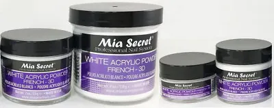 Mia Secret White Acrylic Powder 0.5 Oz / 1 Oz / 2 Oz / 4 Oz - CHOOSE YOUR SIZE • $10