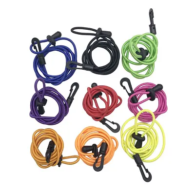 $11.85 • Buy Kayak Paddle Leash Bungee Cord Fishing Rod Tie Rope Tether Holder With Snap Hook