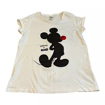 Disney X Red Nose Day Womens Mickey Mouse T Shirt Comic Relief Size Medium • $8.91