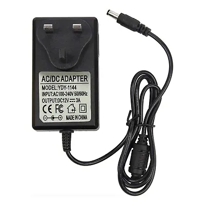 12V 3A UK Plug AC/DC Adapter Power Supply Charger For LED Strip CCTV Camera 220V • £7.30