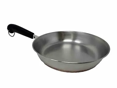 Revere Ware 9  Inch Skillet Copper Bottom Frying Pan 1801 Clinton IL USA • $14.99