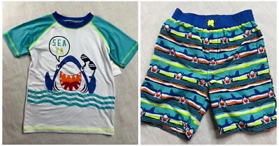 Quad Seven Swim Outfit (2-Piece) Baby Size 18M Shark Theme NWT • $8.09