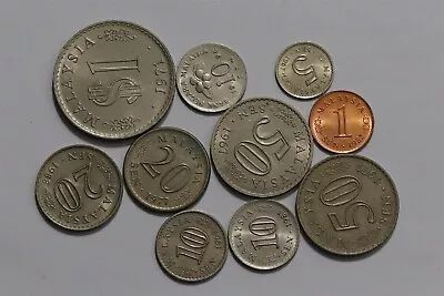 🧭 🇲🇾 Malaysia Post-independence Coins B55 #81 Yc15 • $20.41