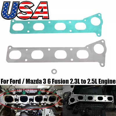 For Mazda 3 6 Fusion 2.3 To 2.5 Engine Swap 1/8  Intake Manifold Adapter +Gasket • $17.99