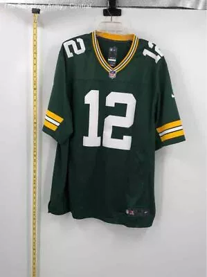 Nike Mens Green Aaron Rodgers 12 Green Bay Packers Football-NFL Jersey Size XL • $11.50