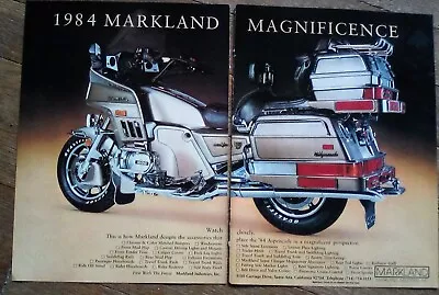 1984 Honda Gold Wing Aspencade & Interstate Markland Motorcycle Print Ad • $12