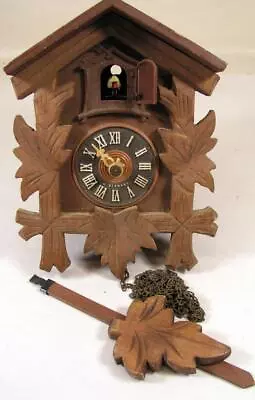 Small Vintage West German Cuckoo Clock As Found For Parts Or Restoration • $19.95