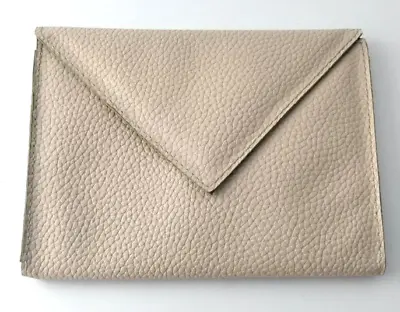 Travelon Clutch Small Pouch Bag Tan Beige PVC Pebbled Texture • $9.99