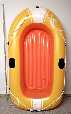 Poolmaster Inflatable Islander Boat Open Box Tested 2 Person Pool Raft 75X45 • $29.99