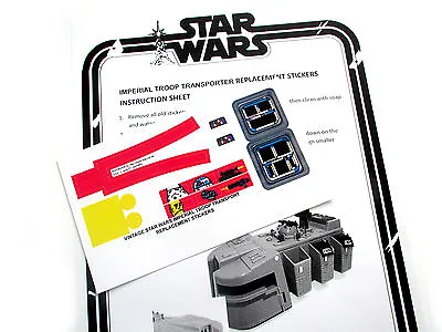 CUSTOM STICKERS For Kenner STAR WARS VINTAGE IMPERIAL TROOP TRANSPORTER • $4.53