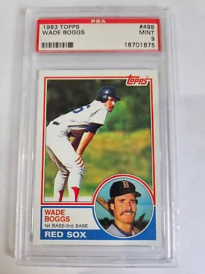 WADE BOGGS (PSA 9) 1983 Topps Rookie RC Card #498 • $100