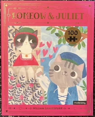 *NEW* Mudpuppy Puzzle “Romeow & Juliet” 100 Pieces • $8