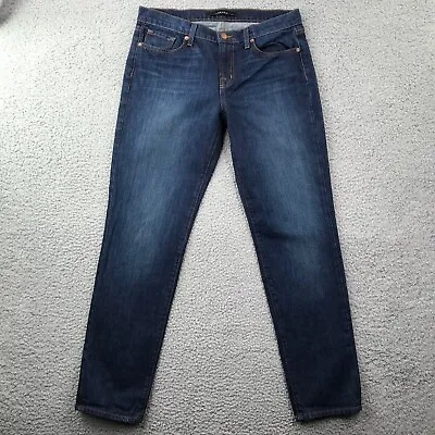 J BRAND Women's Size 27 AIDAN Slouchy Boyfriend Mid Rise Dark Wash Denim Jeans • $34.99
