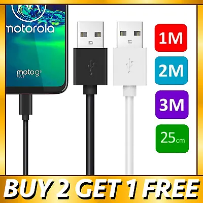 USB Charger Charging Cable For Motorola Moto One G6891030 Plus Power Play • £2.49