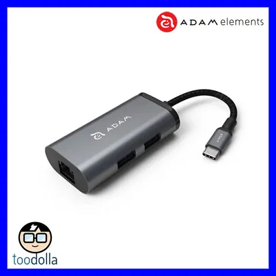 Adam Elements CASA Hub EC301. Portable USB-C USB Ethernet Hub. Apple/Windows • $58.90