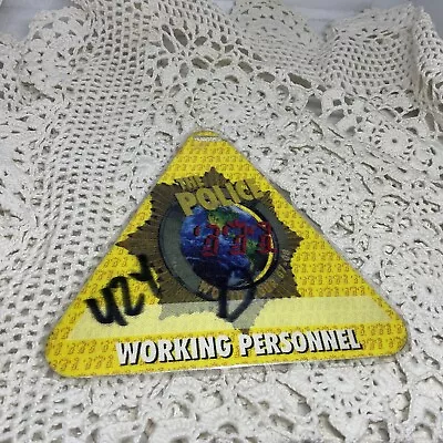 The Police Backstage Pass Working Personnel Laminate • $25