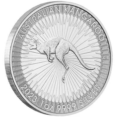 Australian Kangaroo 1oz .9999 Silver Bullion Coin - 2023 The Perth Mint • $54
