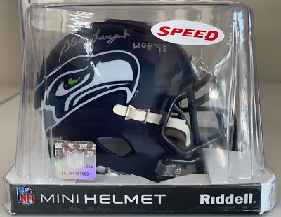 STEVE LARGENT Autographed Riddell Speed Mini Helmet TRISTAR COA Seattle Seahawks • $74.95
