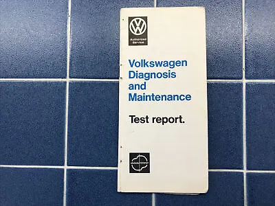 1970 Volkswagen BUS VW Diagnosis And Maintenance Test Report Booklet Westfalia • $16.99