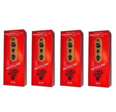 4 BOXES Of Japanese Nippon Kodo Morning Star Sandalwood Incense Total 800 Sticks • $39.95