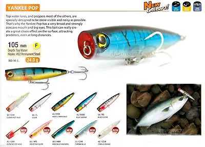 Yankee Pop F RaptureTrabucco Maria Pop Queen 105Fishing LureSea BassBluefish • $10.47