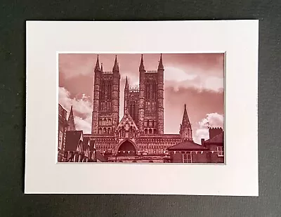 170743P - Lincoln Cathedral Two Towers - Photographic Print With White  Mount • £9