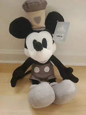 MICKEY MOUSE STEAMBOAT WILLIE  Plush Stuffed 19  DISNEY STORE  • $49.99