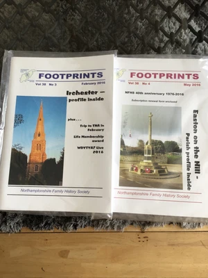 £1.99 • Buy Northamptonshire Family History Footprints 2  Books 2016