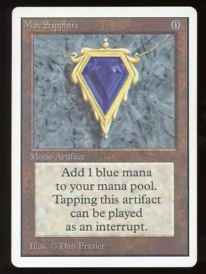 1993 Unlimited Mox Sapphire ~ [MP+] Moderately Played ~ MTG/Magic ~ NO RESERVE!! • $2344