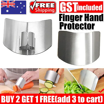 Kitchen Finger Hand Protector Guard Stainless Steel Chop Slice Shield AU SELLER  • $4.78