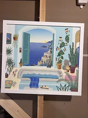 Thomas McKnight Positano Bath Serigraph On Canvas / Edition #: NU0041 • $250