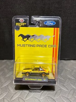 1/64 M2 Pace Car 1987 Ford Mustang Gt Custom Hatchback Yellow Chase Car • $50