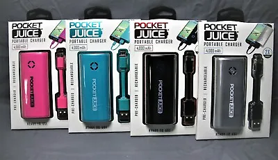NEW Tzumi Pocket Juice 4000mAh Portable USB Phone Charger 5V Fast Mini Universal • $11.99