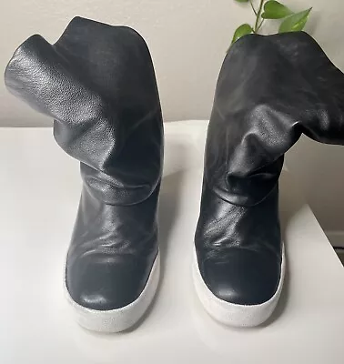 $19.99 • Buy Giuseppe Zanotti Women's High Top Sneakers Black Leather Size 38 EU/ 7.5 US 